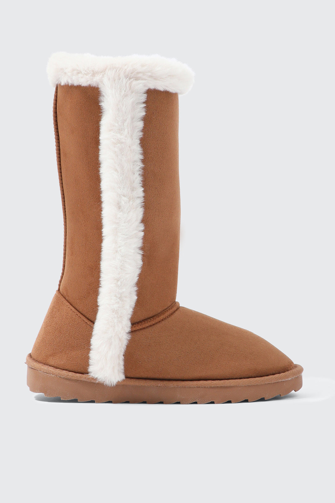 Tall Faux Sheepskin Boots
