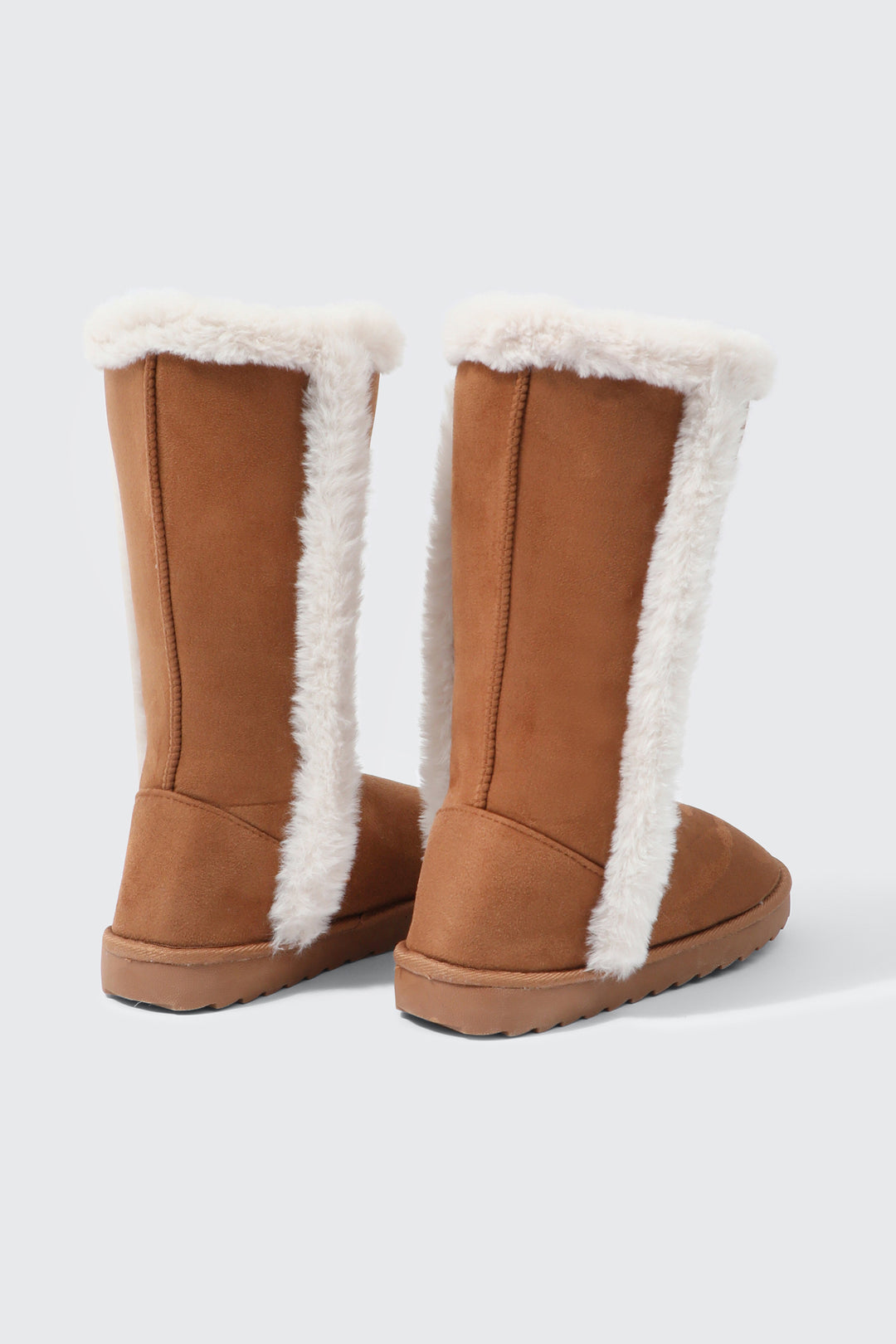 Tall Faux Sheepskin Boots