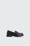Loafers with Metal Ornament Detail