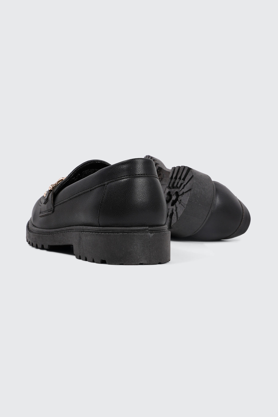 Loafers with Metal Ornament Detail