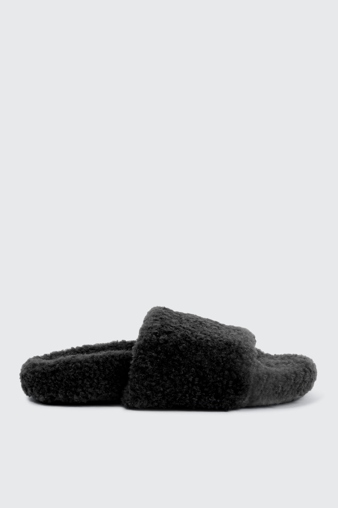 Curly Faux Fur Slippers