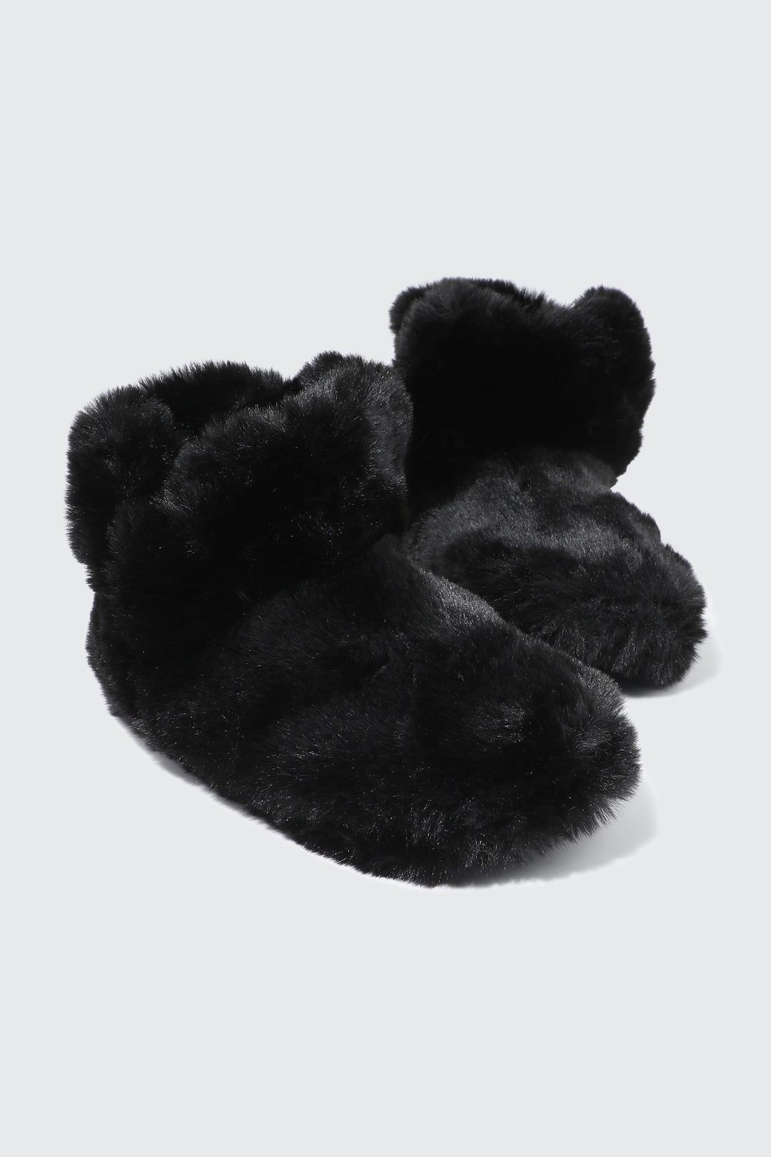Faux Fur Bootie Slippers