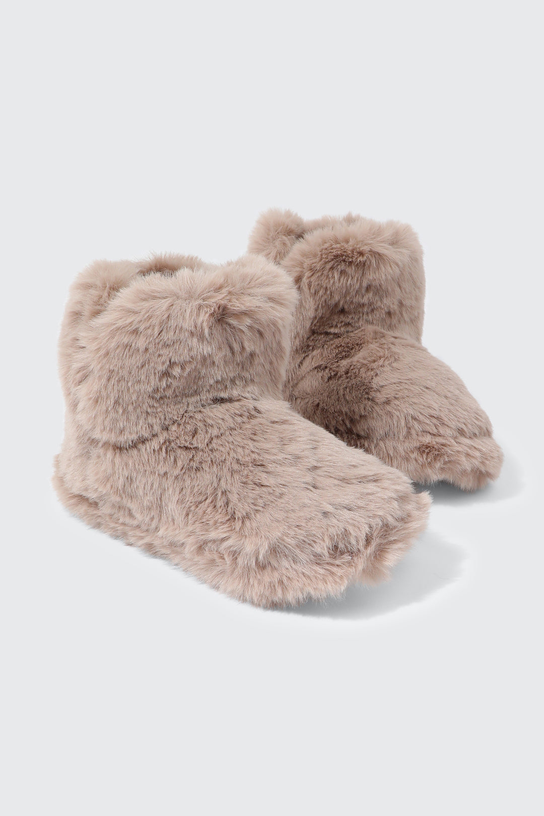Faux Fur Bootie Slippers