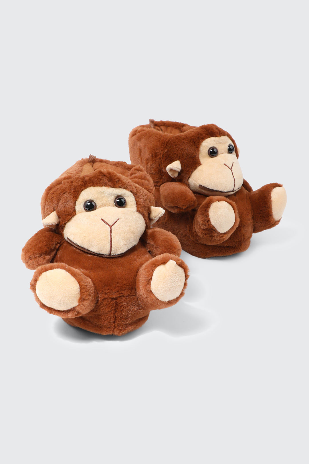 Plush Monkey Slippers