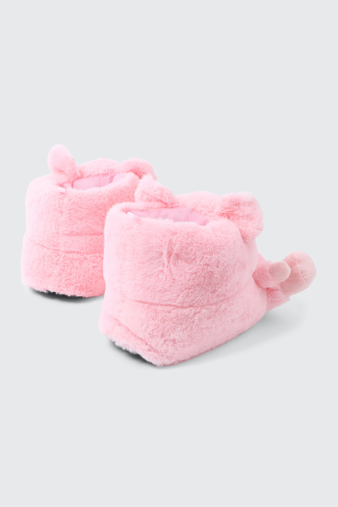 Plush Pink Pig Slippers