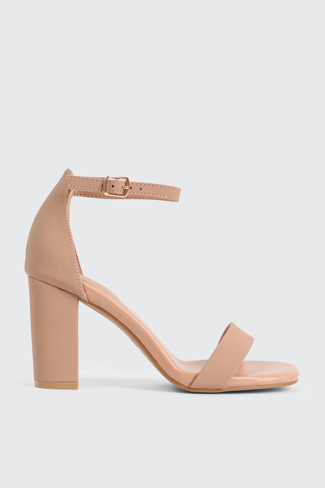 Faux Suede High Heel Sandals