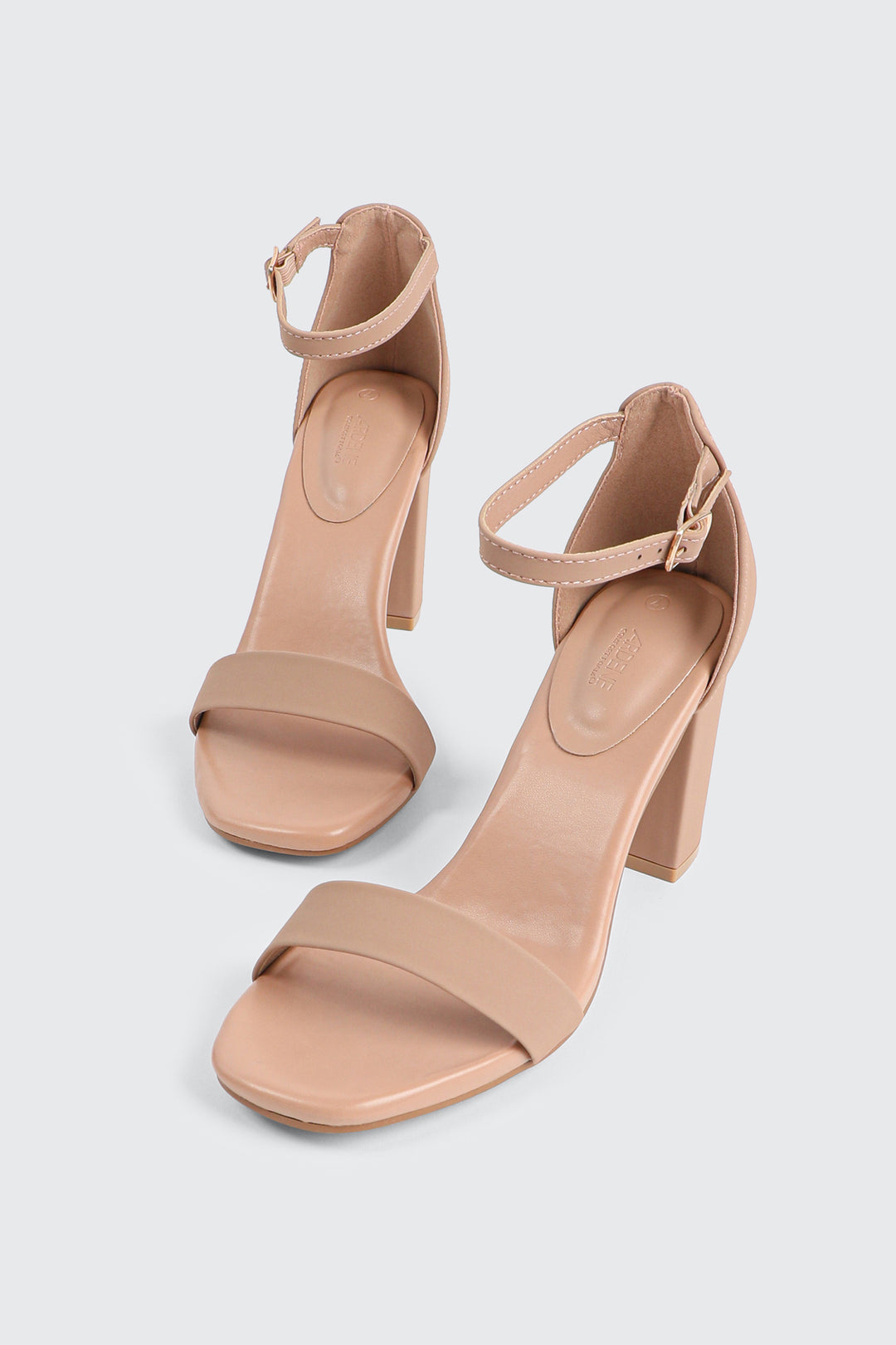 Faux Suede High Heel Sandals