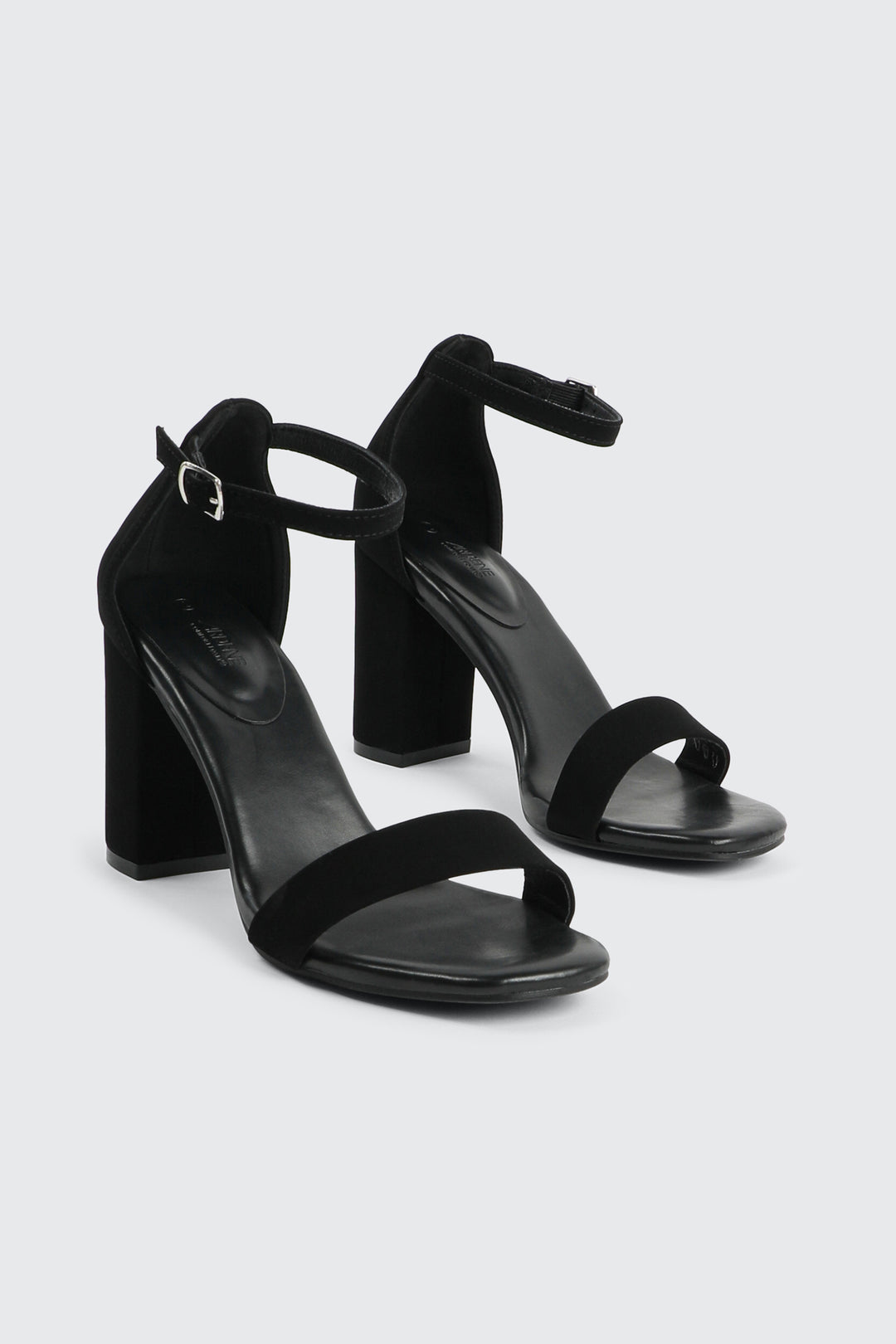 Faux Suede High Heel Sandals