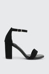 Faux Suede High Heel Sandals
