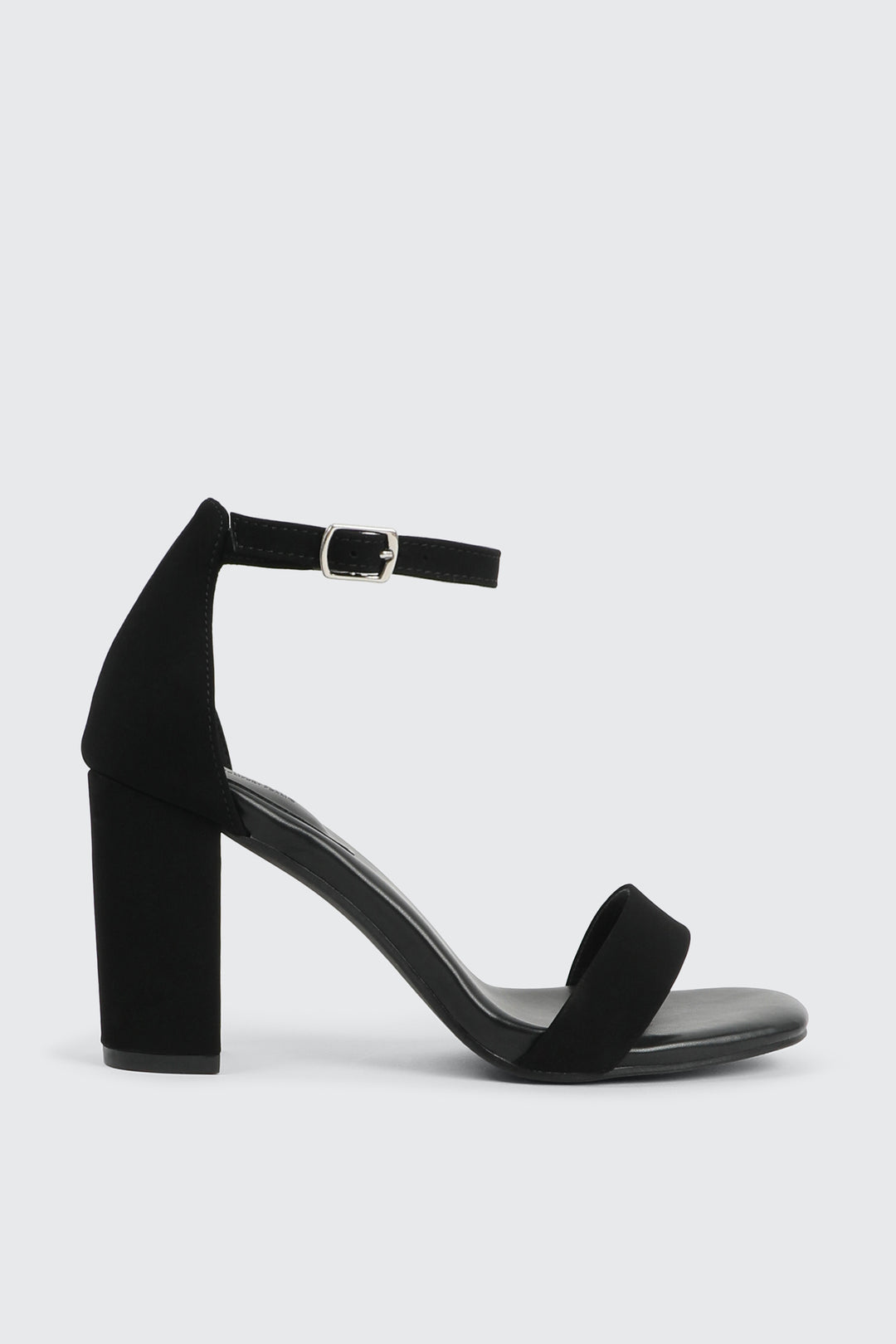 Faux Suede High Heel Sandals