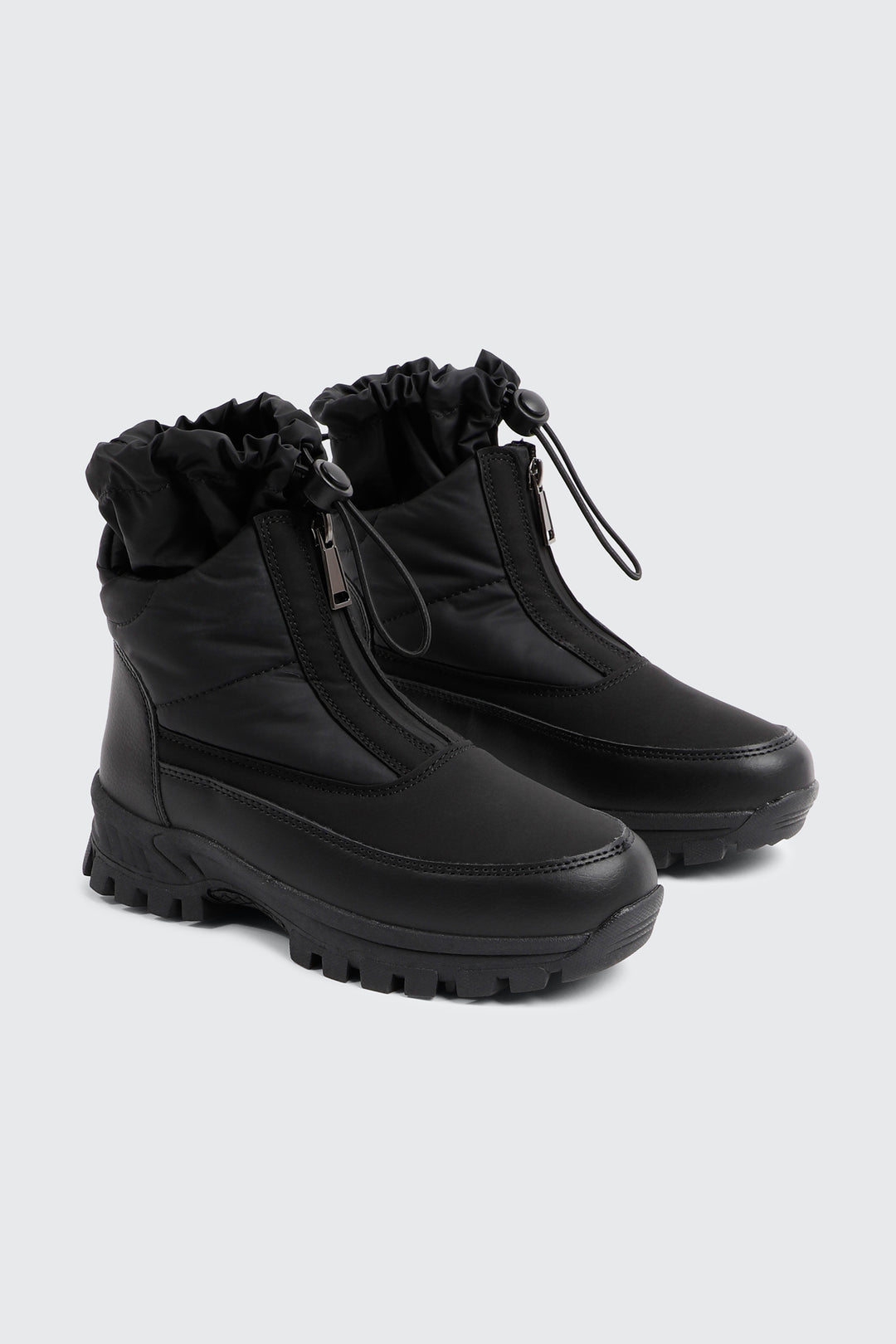 Bungee Lace Snow Boots