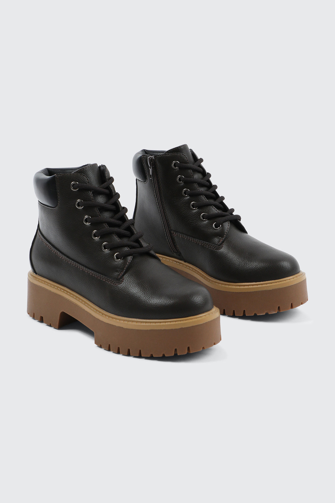 Faux Fur Lined Hiker Boots Ardene Faux Fur Lined Hiker Boots Ardene