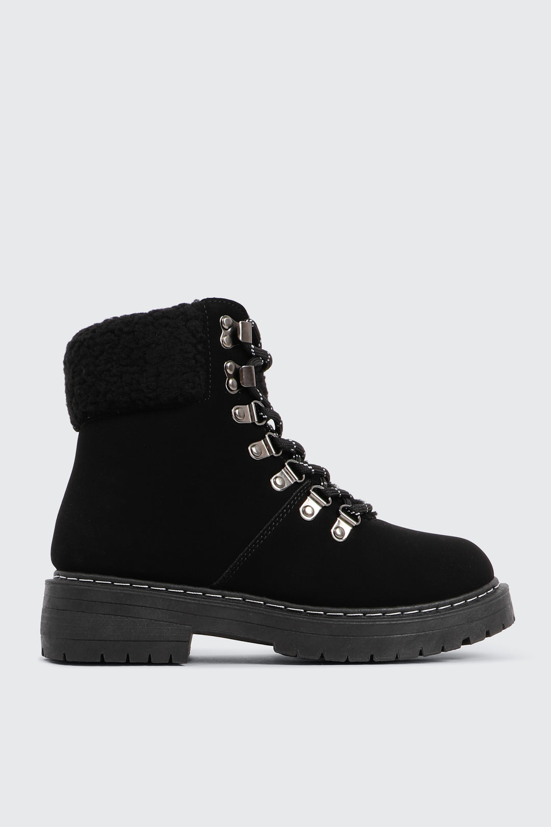 Winter Hiker Booties with Sherpa Collar