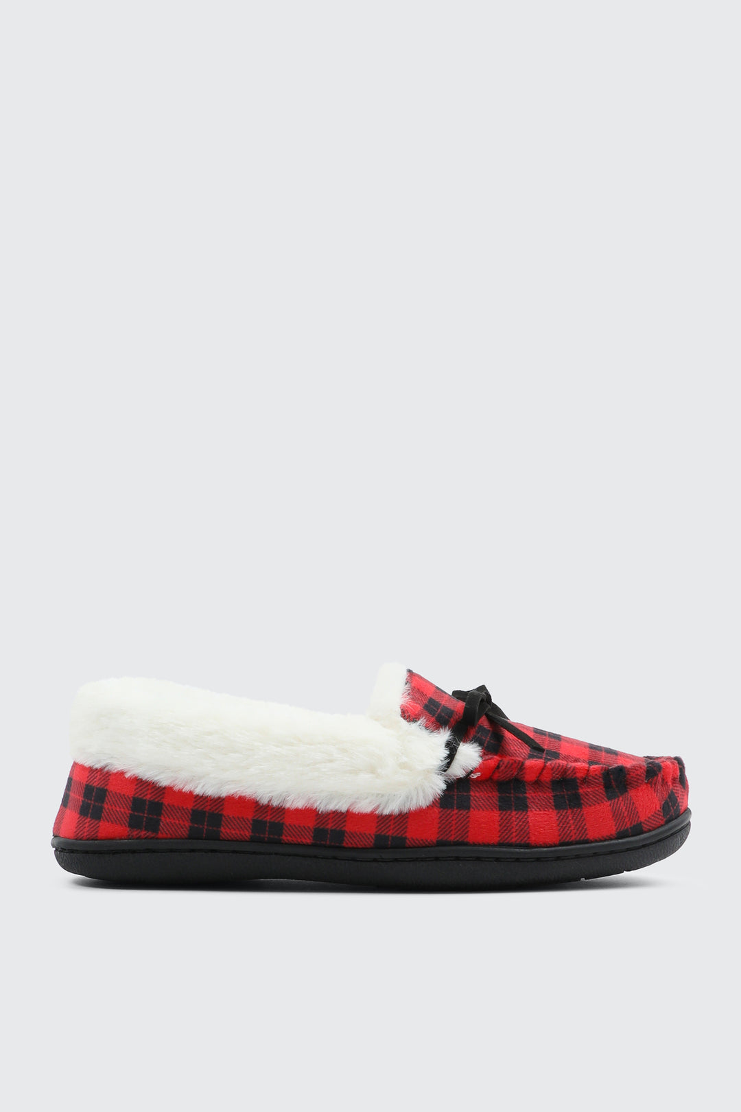 Plaid Moccasin Slippers