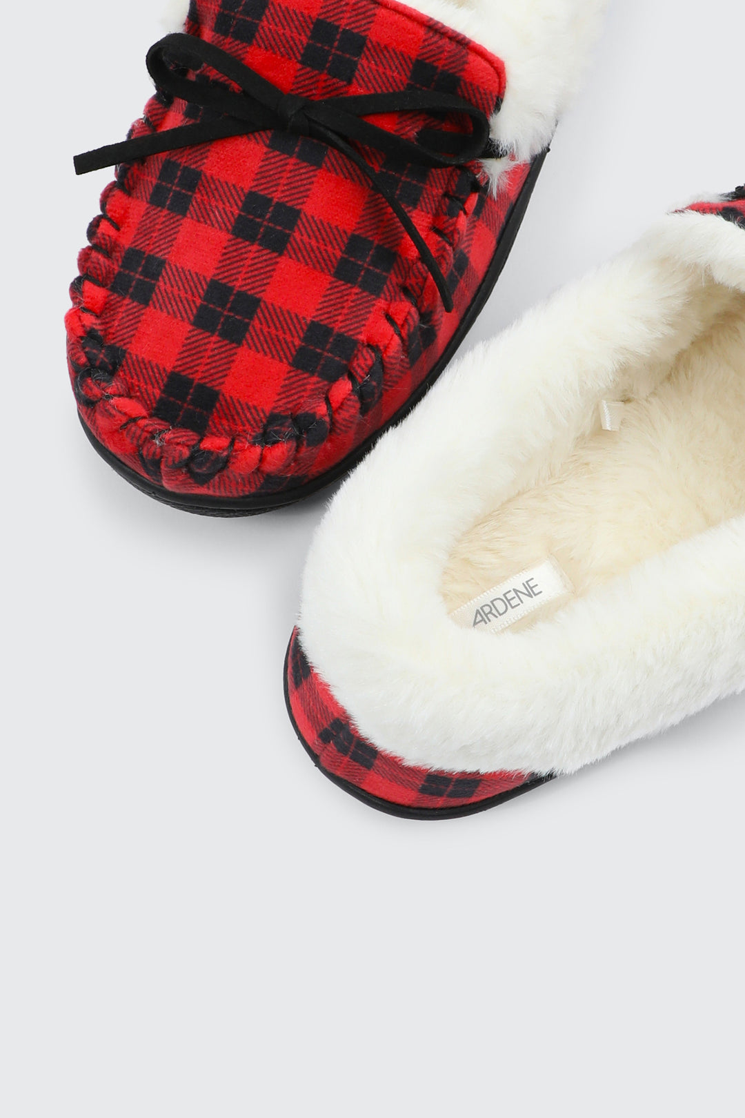 Plaid Moccasin Slippers