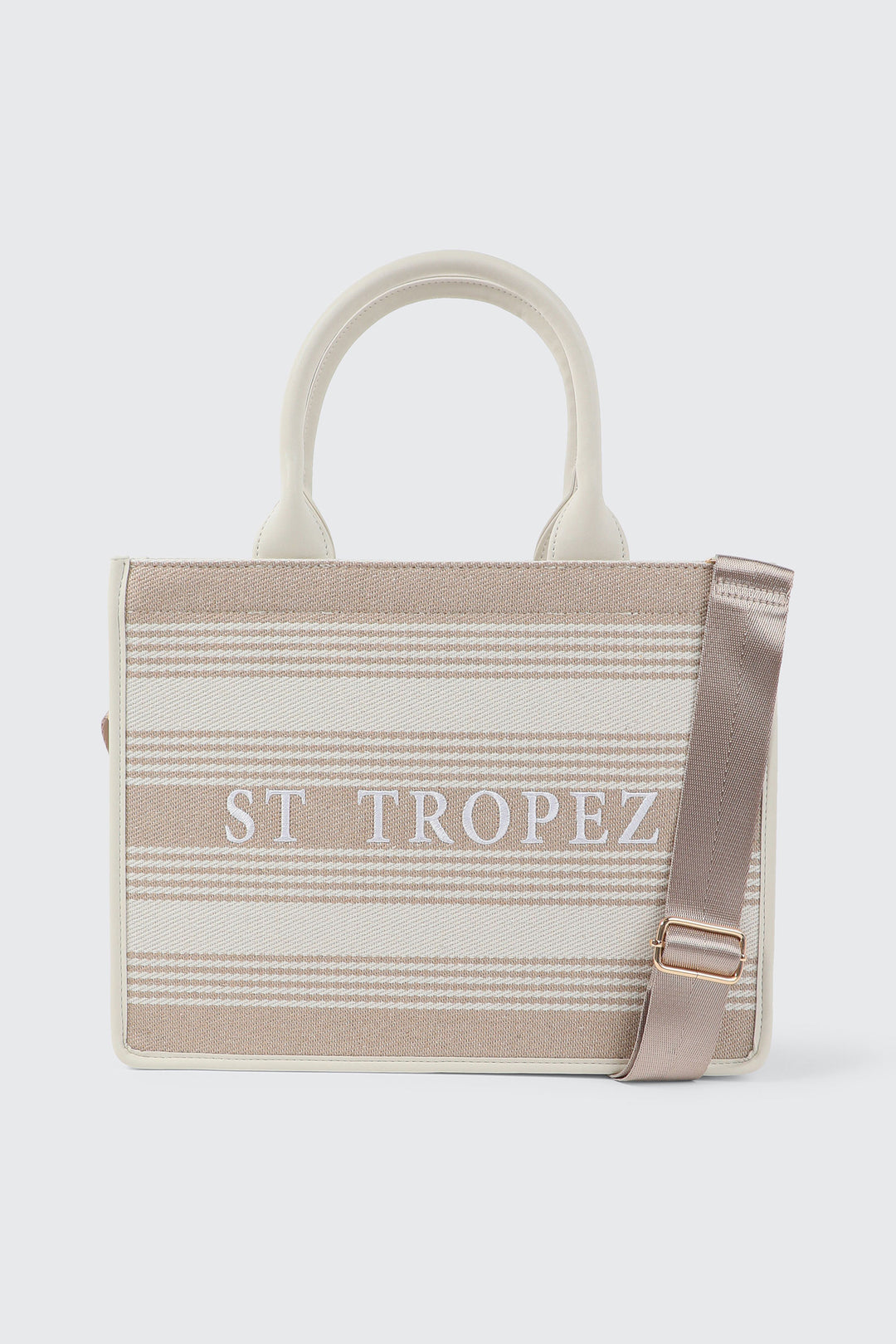 Large Striped Tote Bag