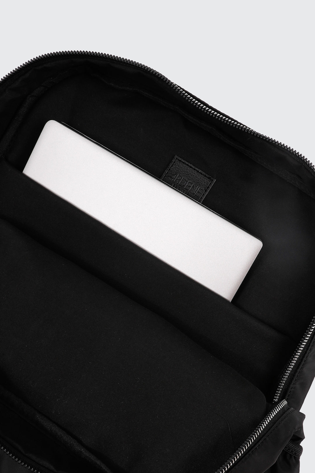 Nylon Backpack with Quilted Pocket