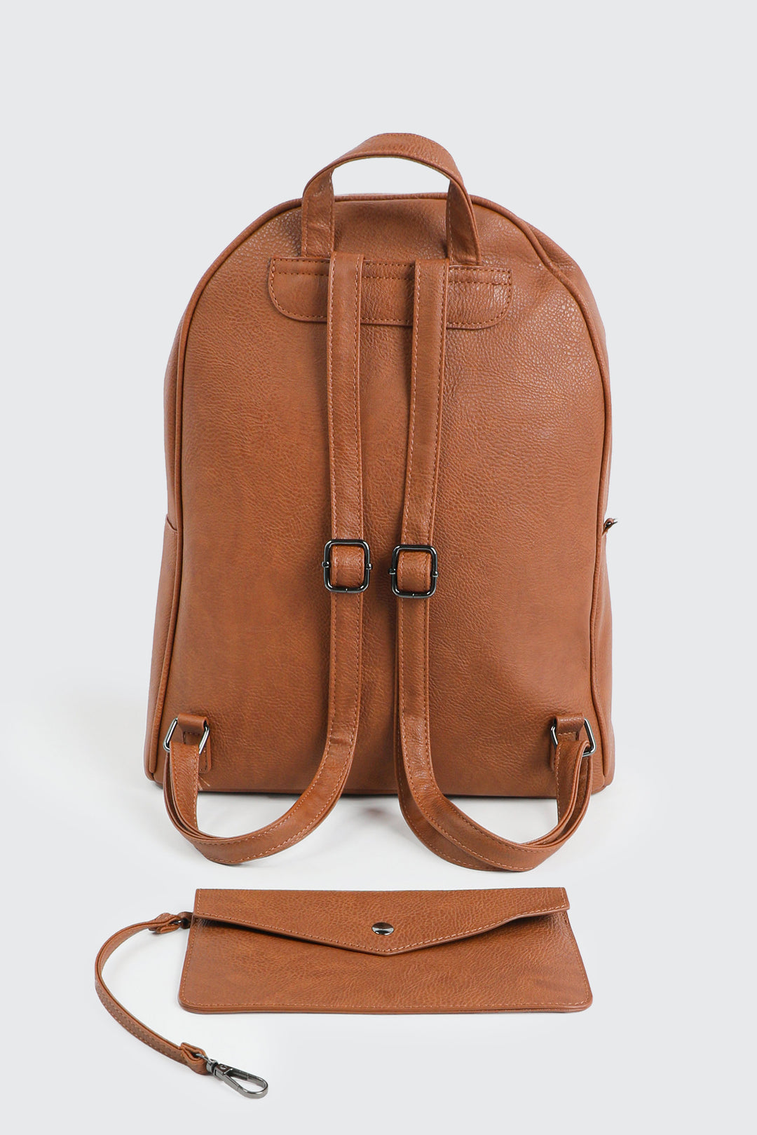 Faux Leather Backpack