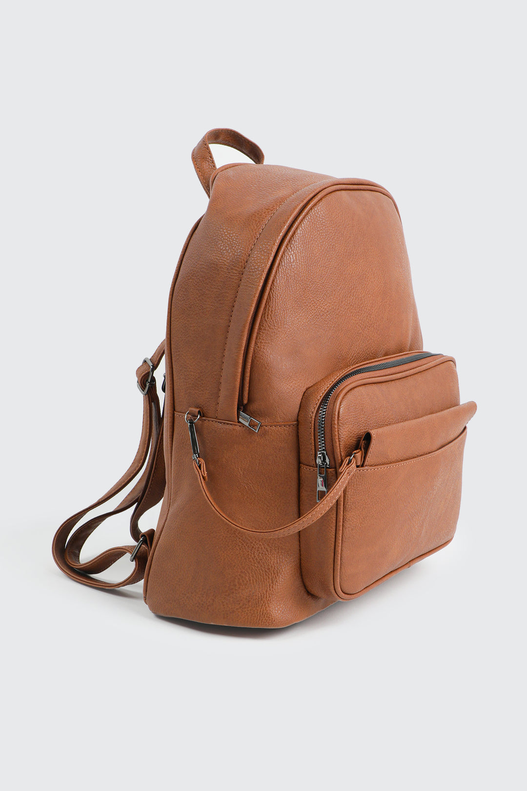 Faux Leather Backpack