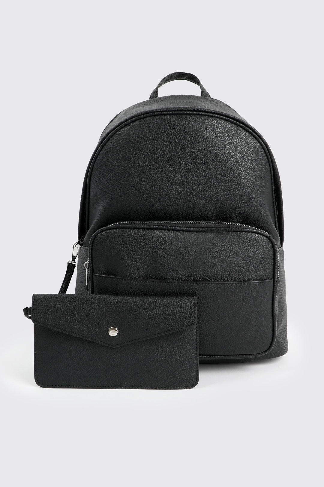 Faux Leather Backpack
