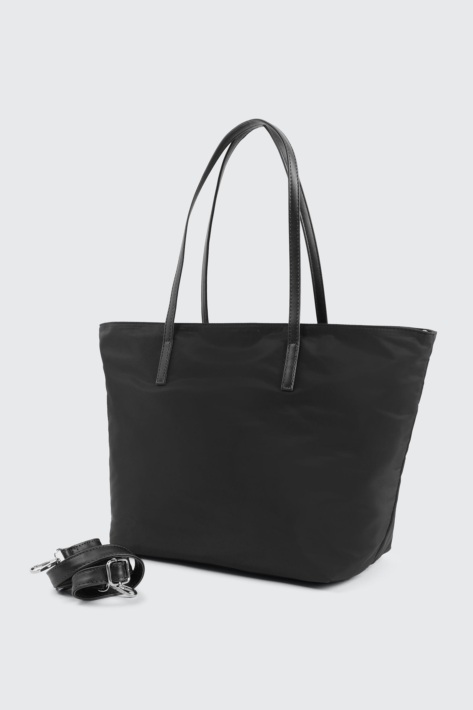 EYELETS NYLON TOTE BAG (BLACK) 3123B バッグ Nylon Tote Bag – Ardene