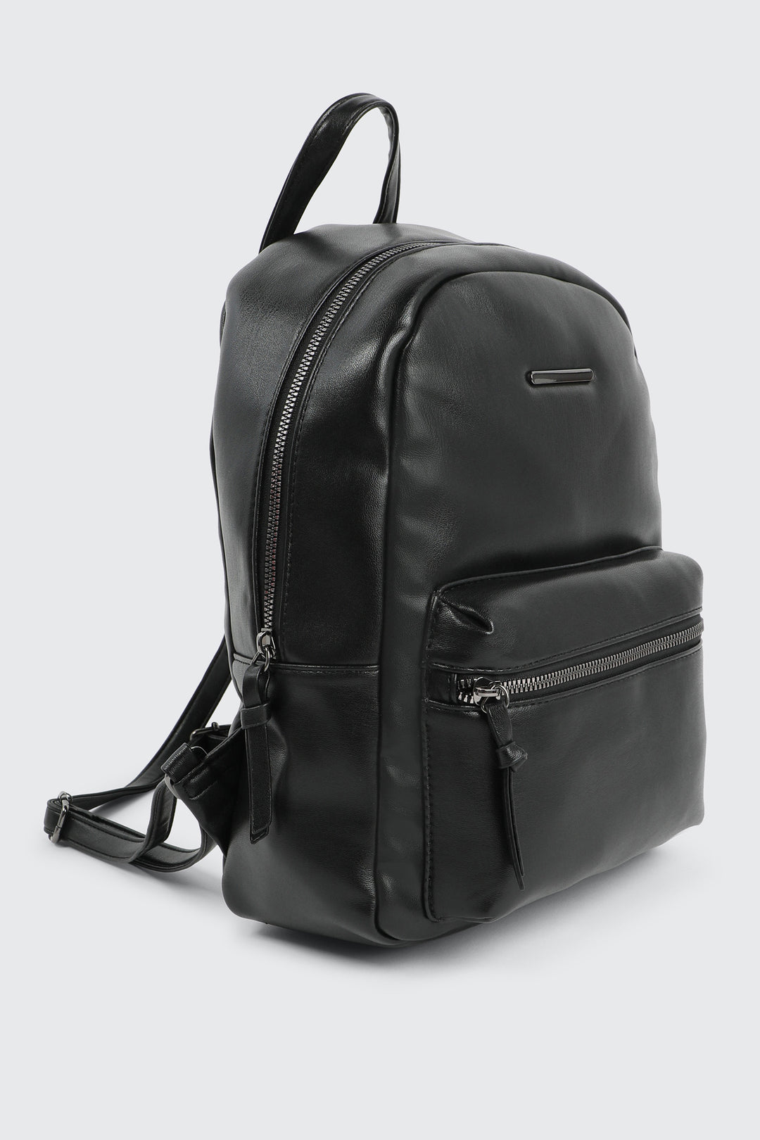 Faux Leather Backpack