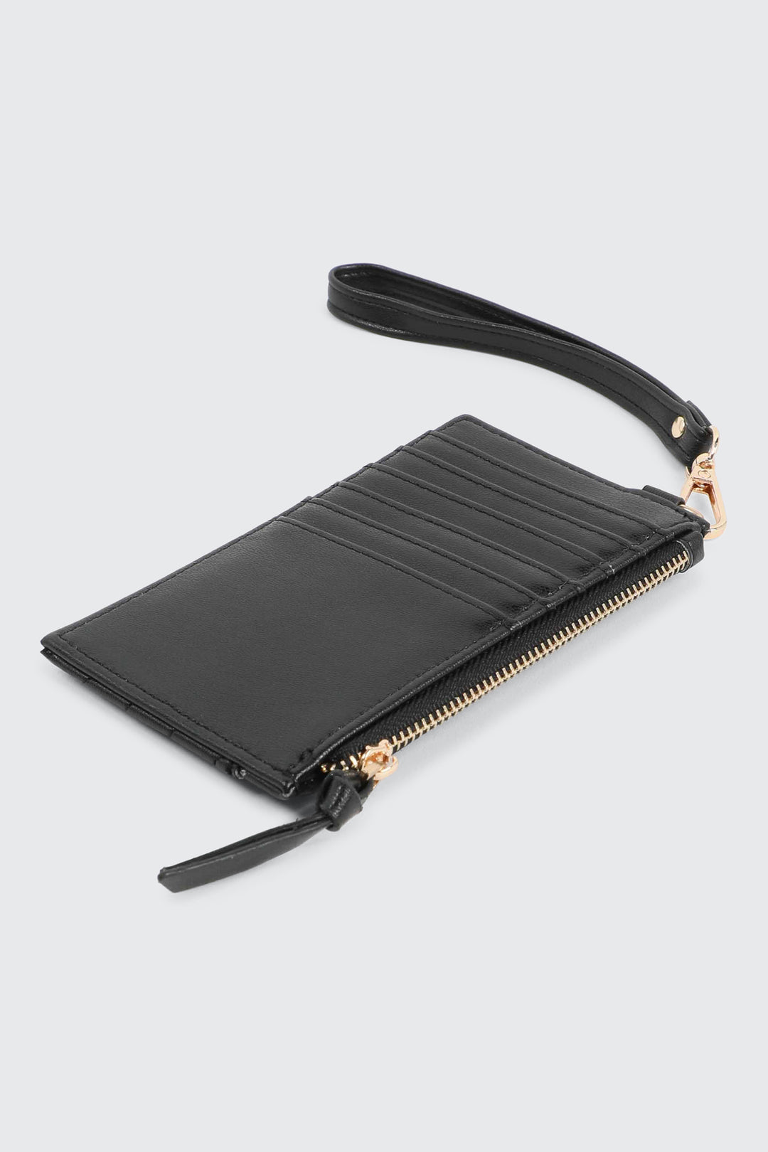 Topstitched Flat Wallet