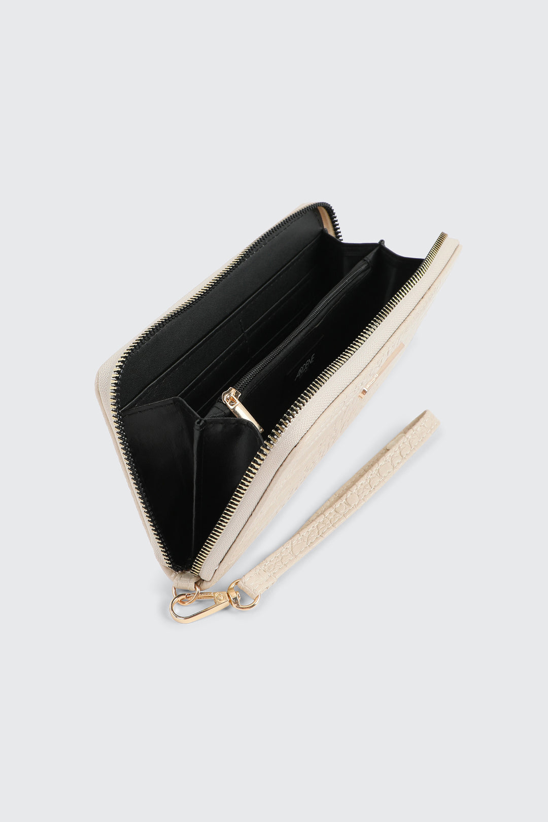 Croc Embossed Accordion Wallet