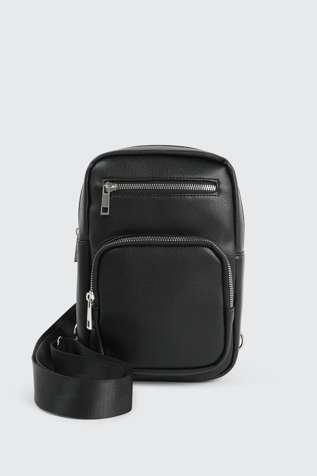 Faux Leather Sling Bag