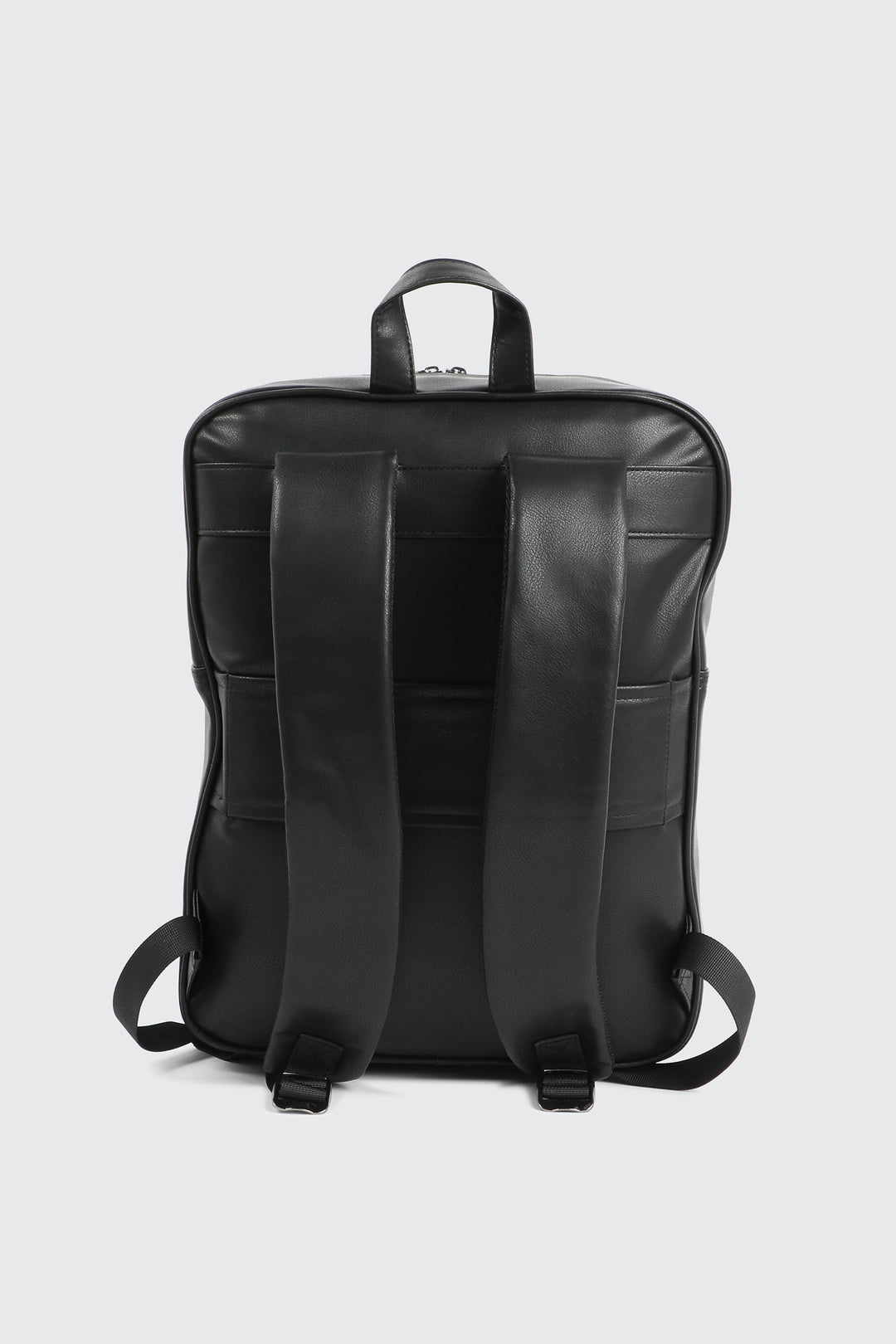 Sac à dos en faux cuir noir