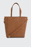 Large Faux Leather Tote Bag