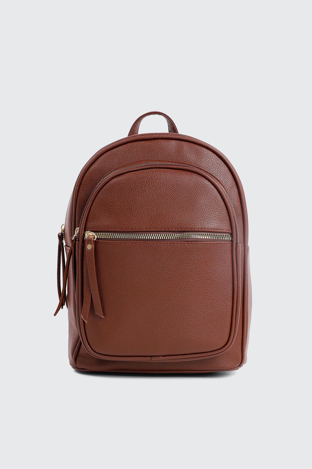 Small Faux Leather Backpack