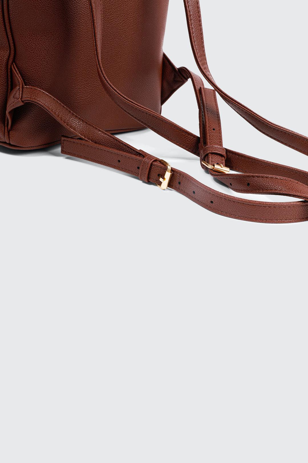 Small Faux Leather Backpack