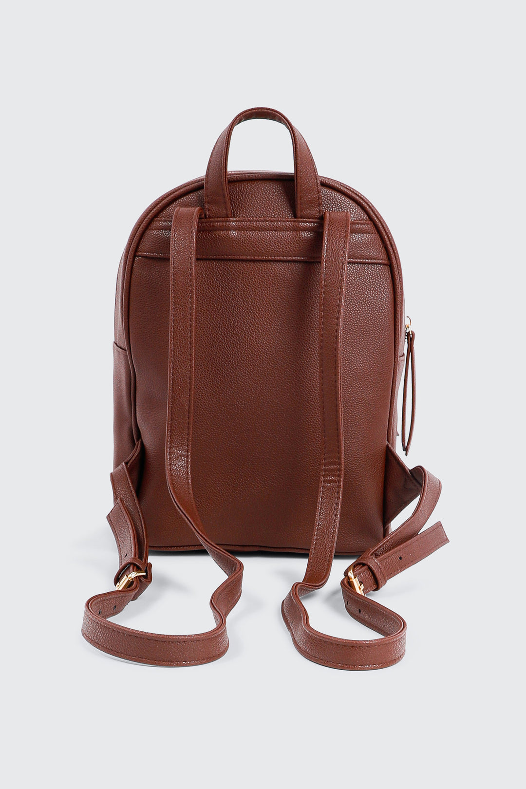 Small Faux Leather Backpack