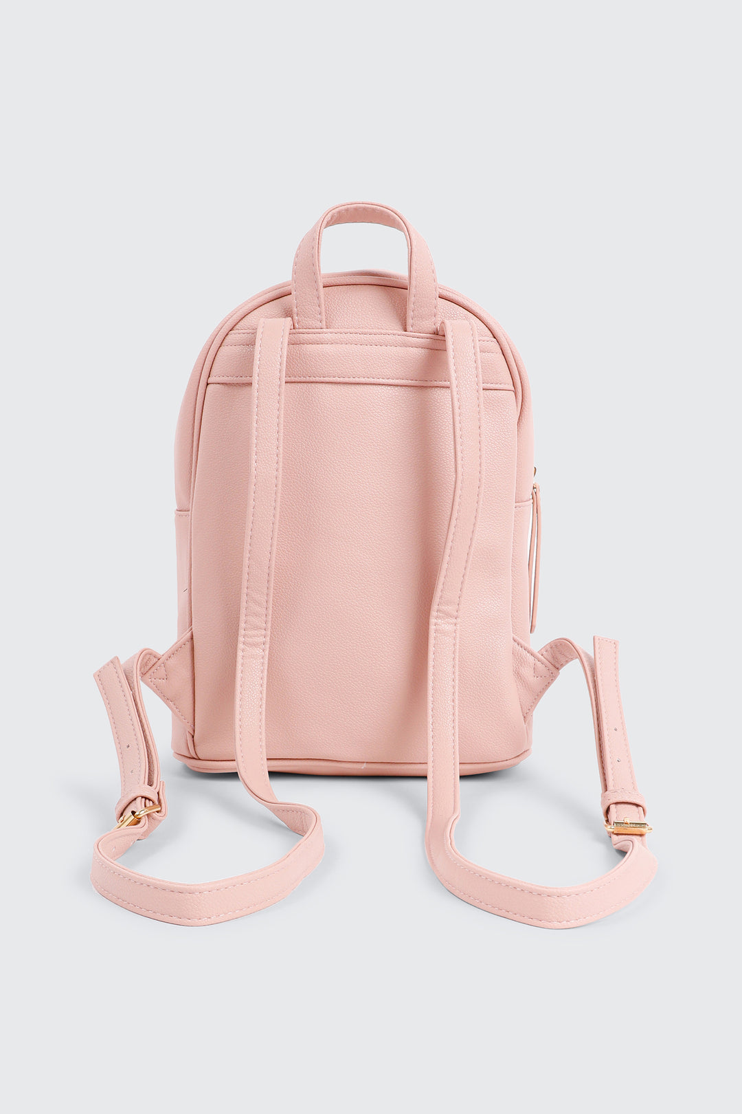 Small Faux Leather Backpack