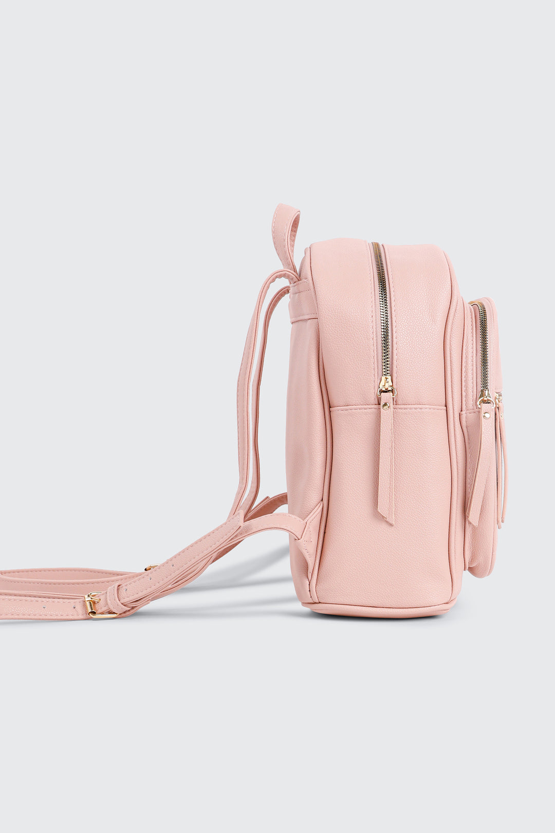 Small Faux Leather Backpack