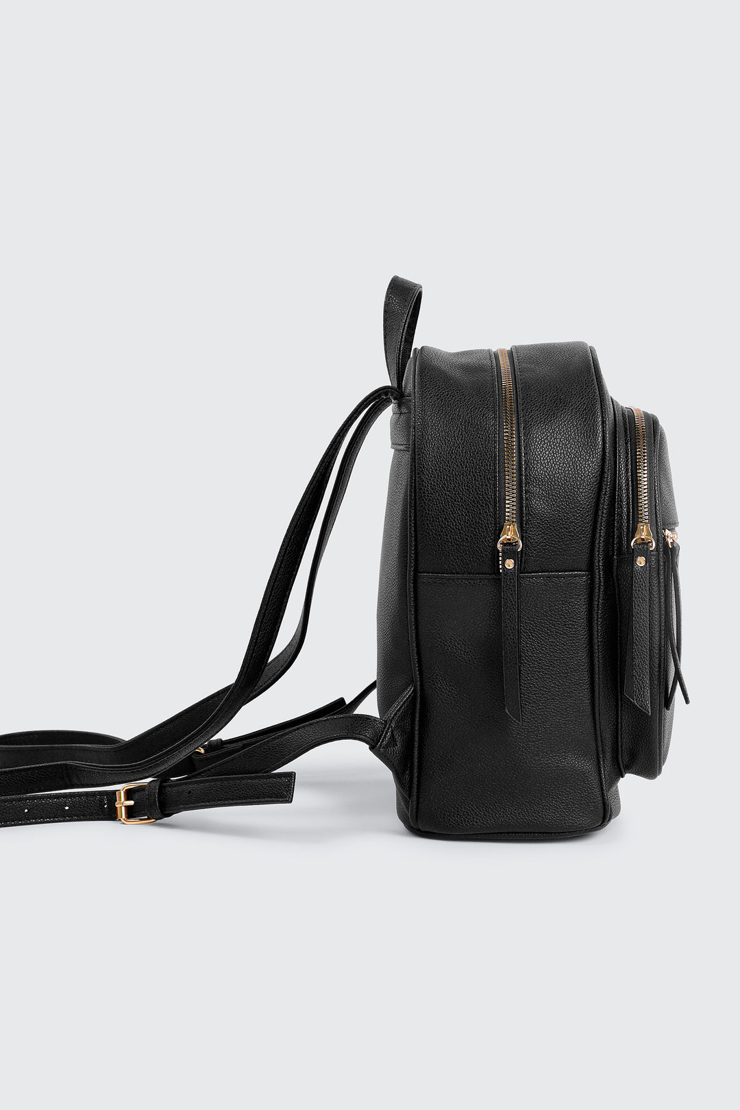 Small Faux Leather Backpack