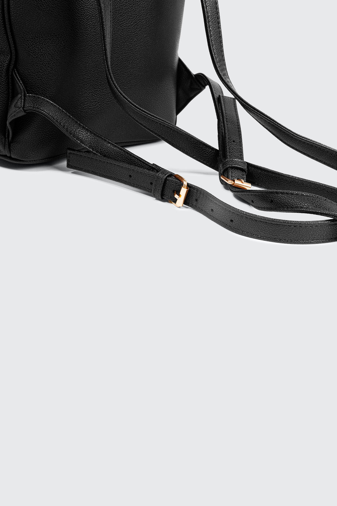 Small Faux Leather Backpack