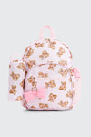 4-Piece Teddy Bear Print Backpack Set