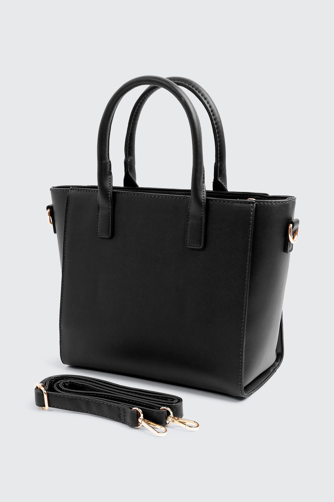 Sac fourre-tout en faux cuir à détail de cadenas