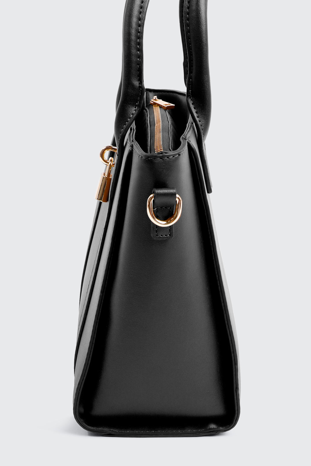 Sac fourre-tout en faux cuir à détail de cadenas