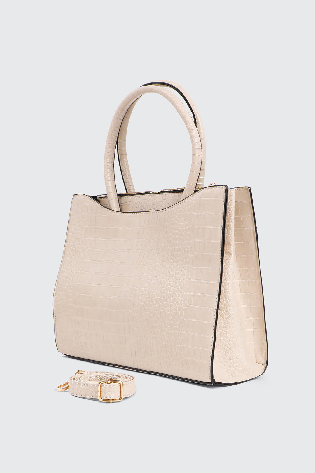 Sac fourre-tout embossé croco