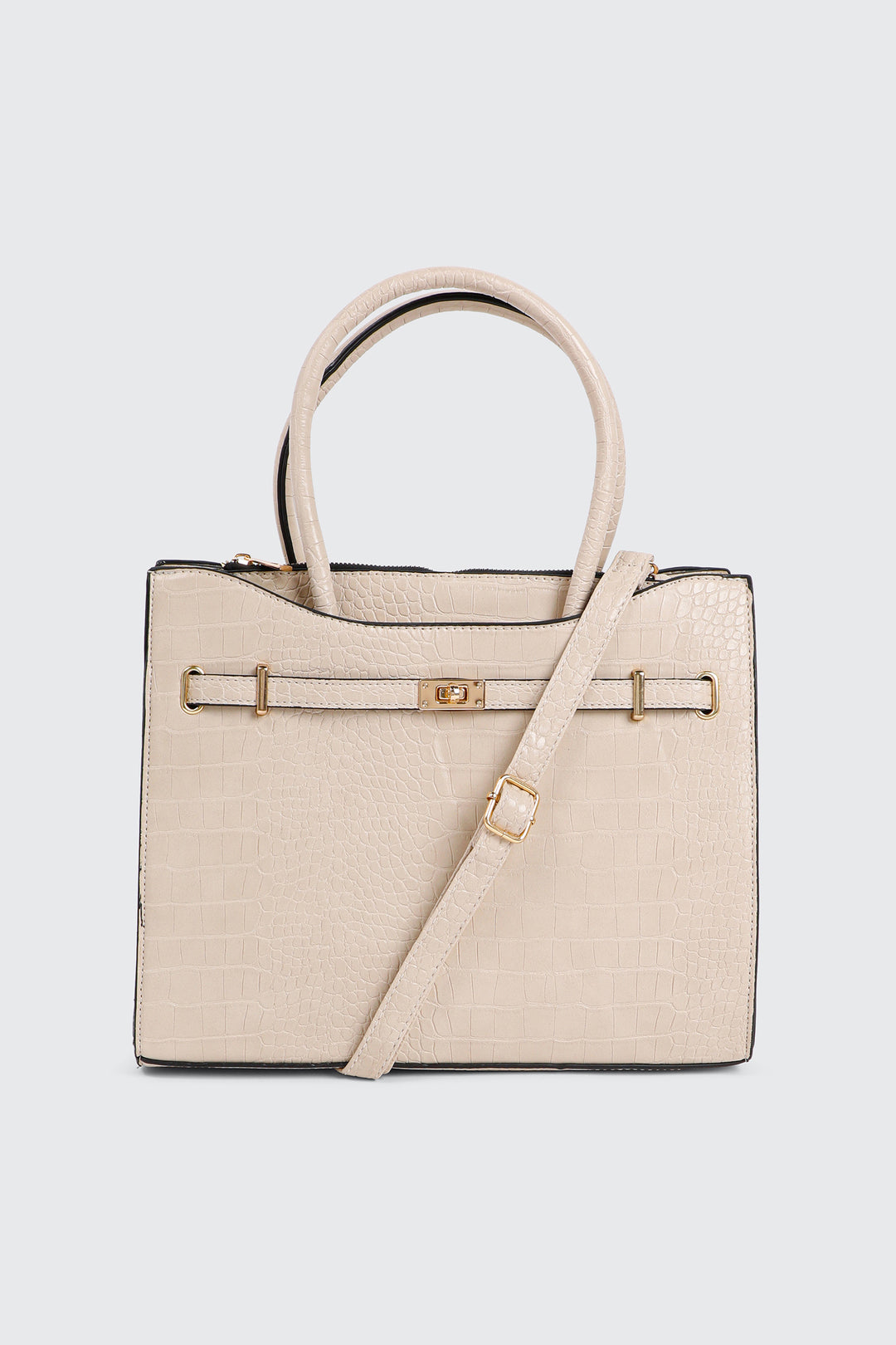 Sac fourre-tout embossé croco