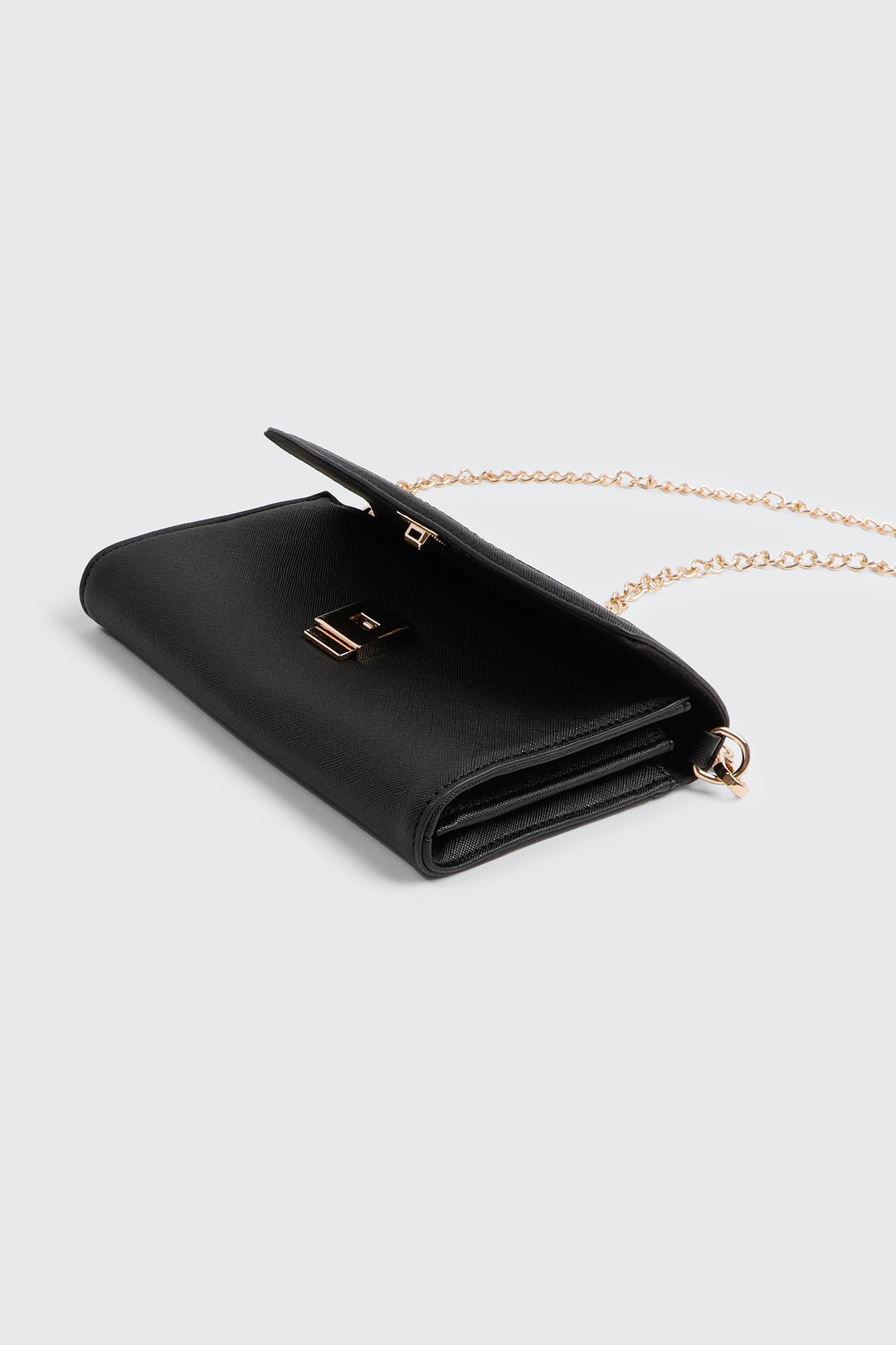 Evening Bag with Gold Toned Chain Strap