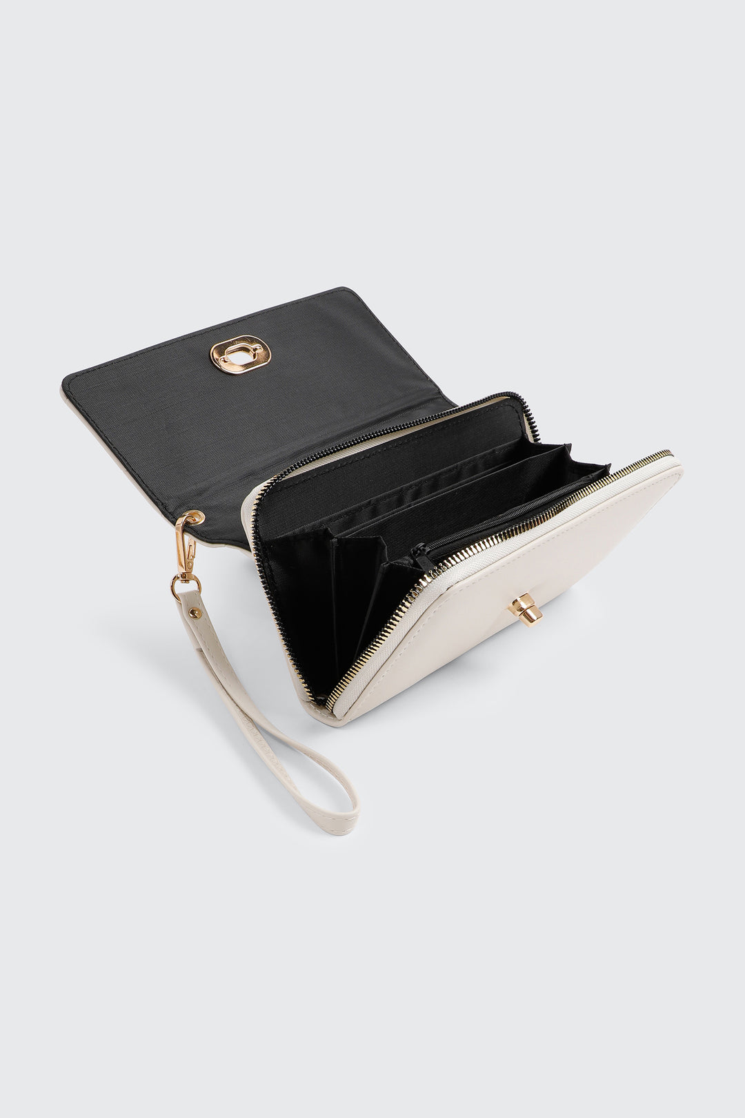 Portefeuille à verrou tournant