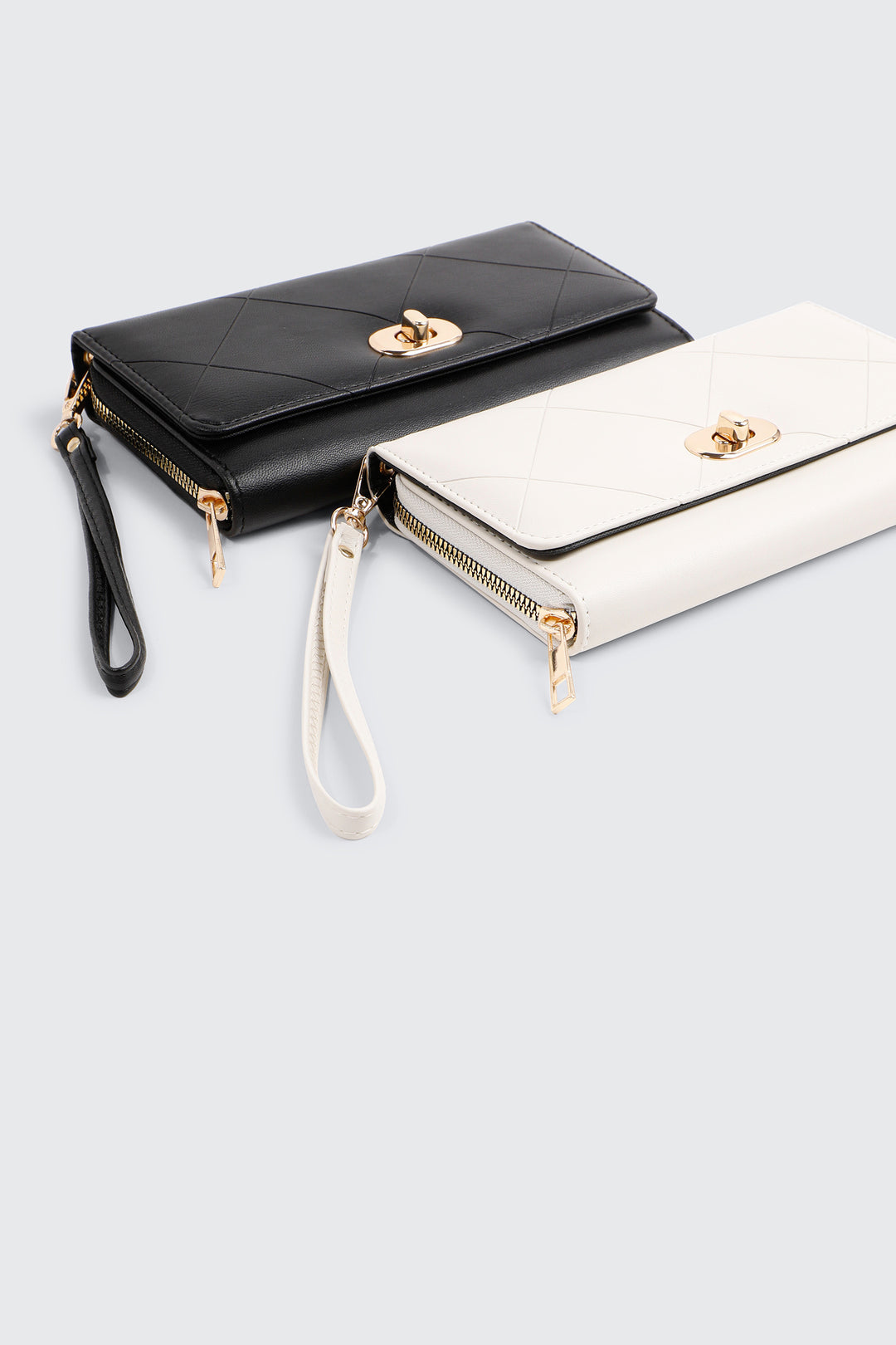 Portefeuille à verrou tournant