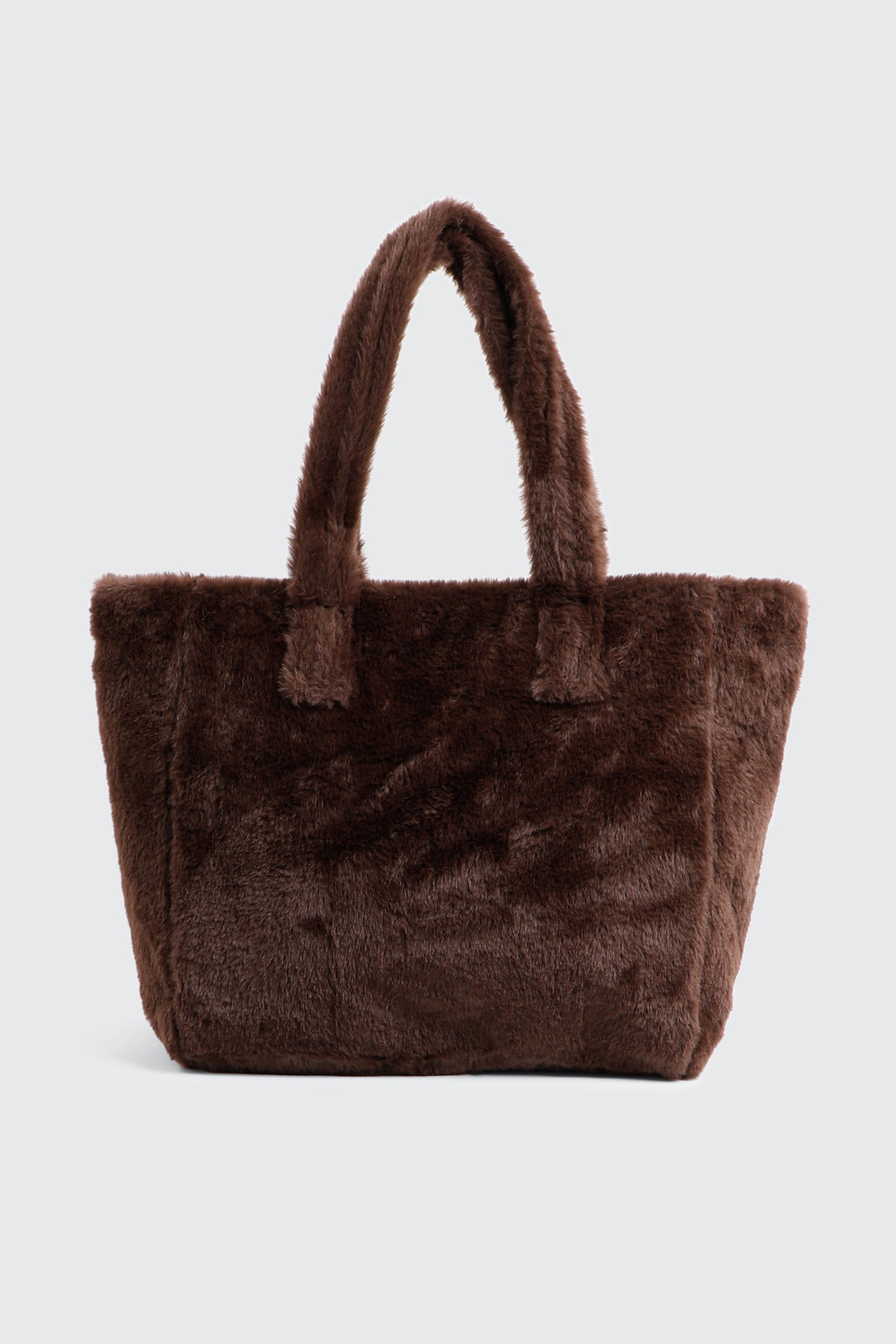 Grand sac fourre-tout en fausse fourrure