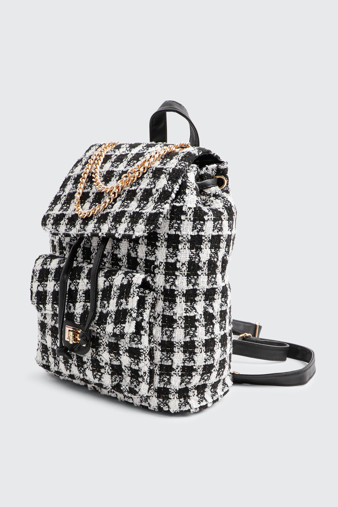 Small Backpack with Chain Detail