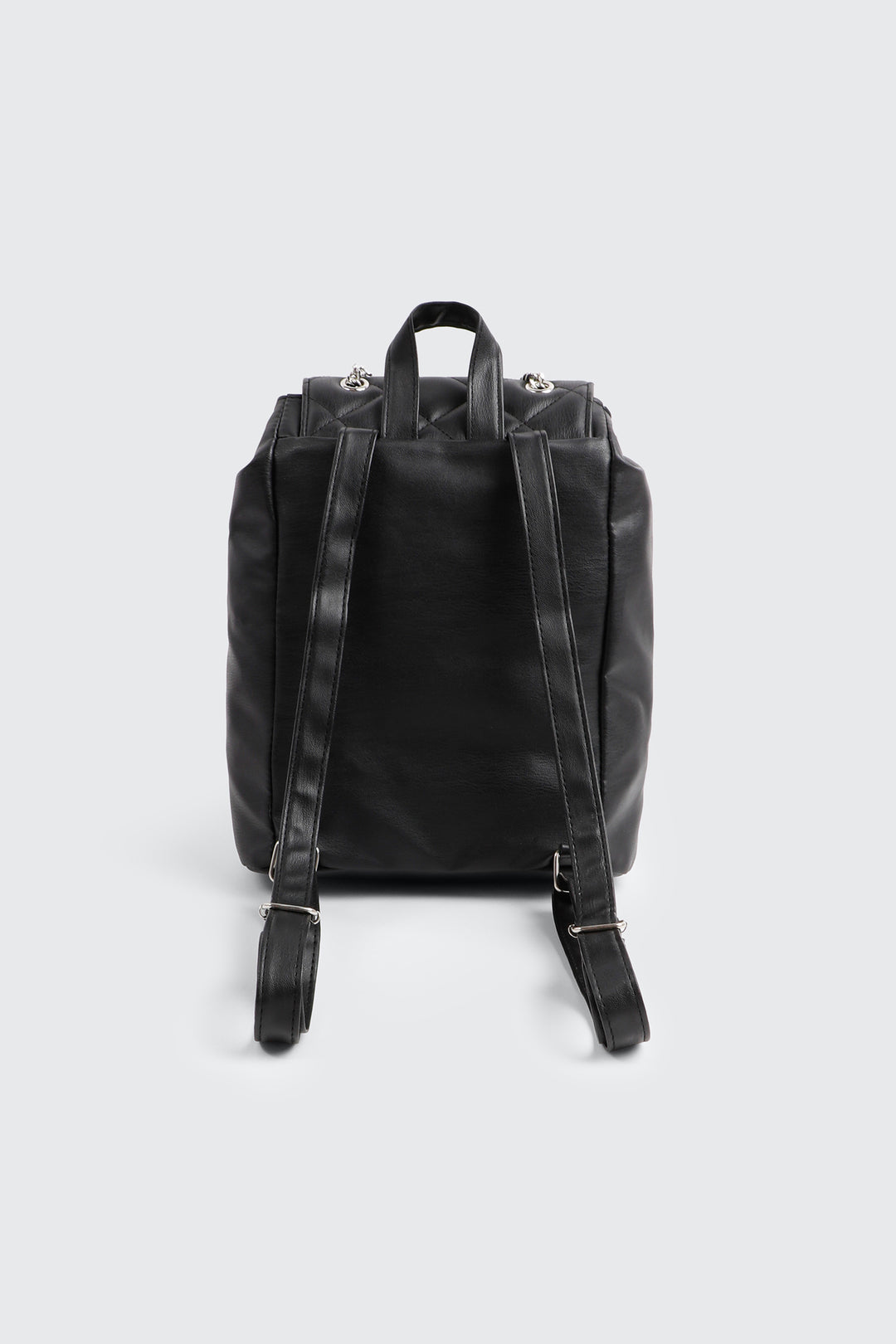 Small Backpack with Chain Detail