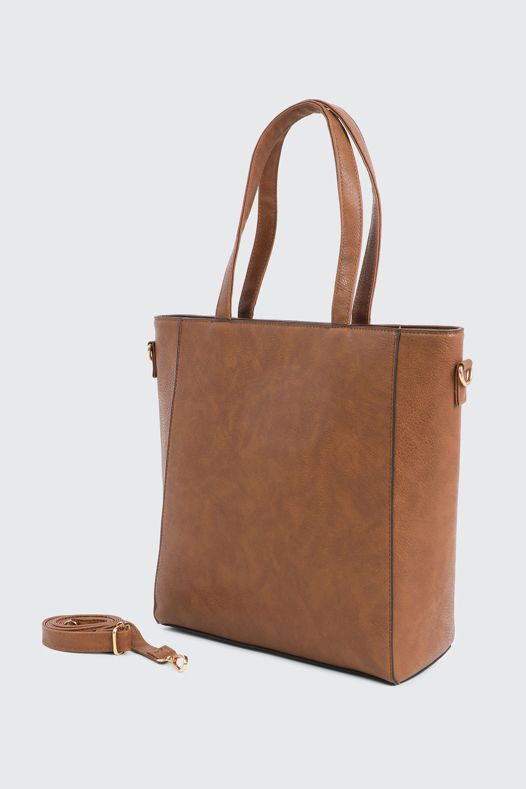 Minimalist Faux Leather Tote Bag